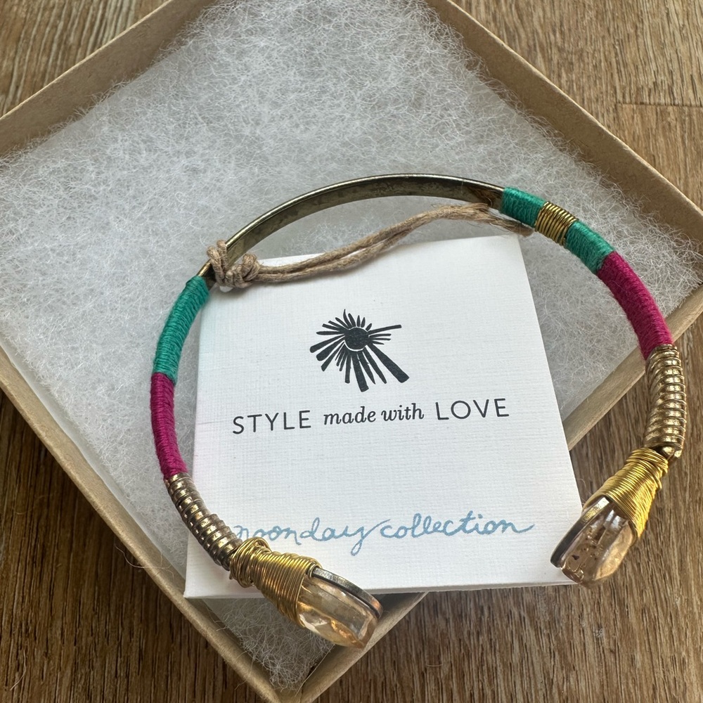 NOONDAY COLLECTION Gold and Multicolor Bracelet